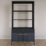 Стеллаж Primo с ящиками Черный дуб  варинант исполнения - 1 | Loft Concept в Тюмени