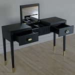 Туалетный стол - Трельяж Elsa Dreams Black 120 см варинант исполнения - 2 | Loft Concept в Тюмени