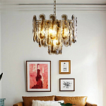 Люстра из круглых стеклянных элементов Vienna варинант исполнения - 4 | Loft Concept в Тюмени