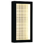 Светодиодное прямоугольное бра из металла черного цвета Lattice Lux варинант исполнения - 1 | Loft Concept в Тюмени