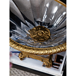 Чаша из прозрачного стекла с бронзовым рельефным ободком Eden Garden варинант исполнения - 4 | Loft Concept в Тюмени