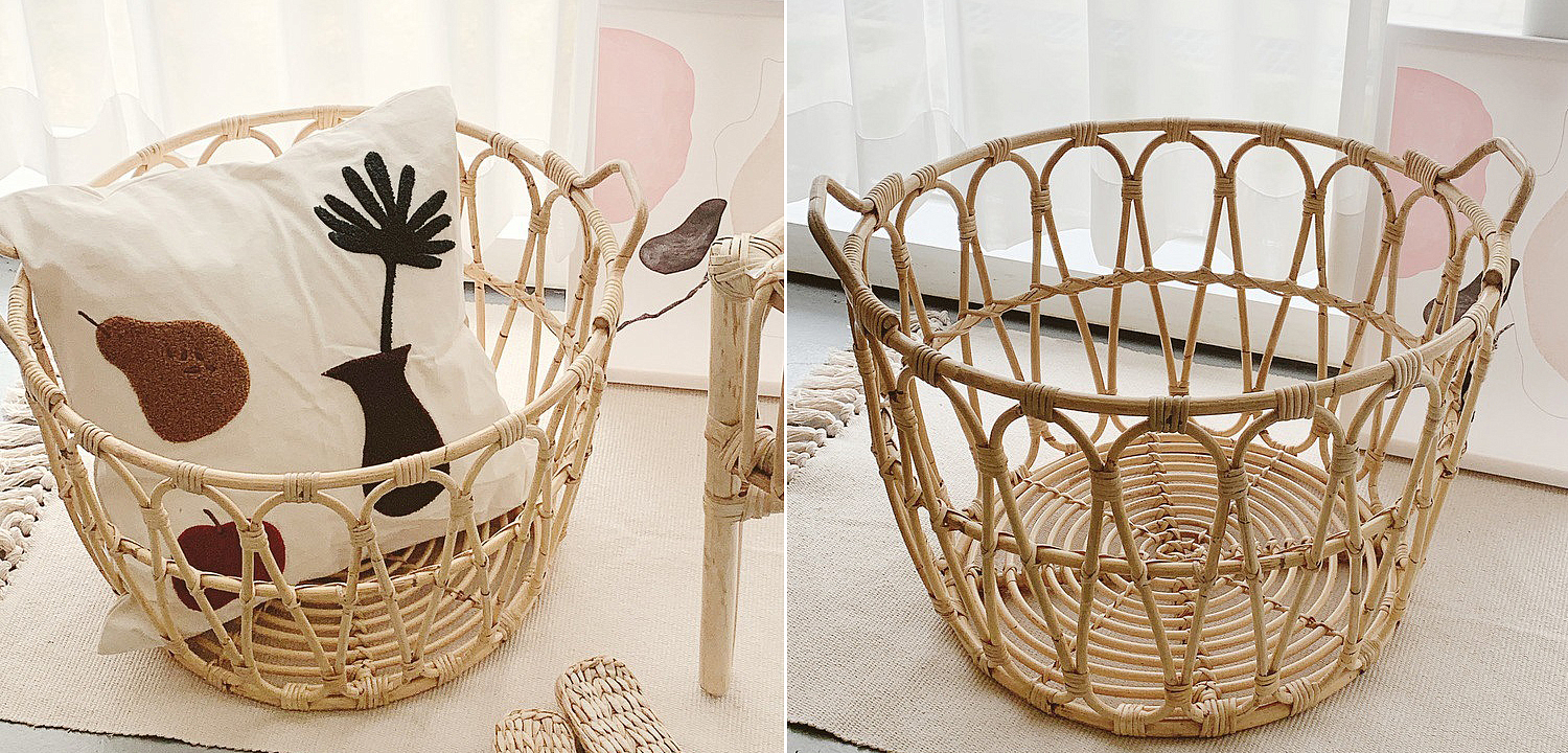 Корзина Round Wicker Baskets Корзина Round Wicker Baskets - Loft-Concept в Тюмени