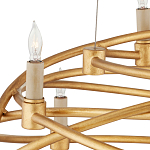 Люстра золотая в форме спирали Fancy Pattern варинант исполнения - 1 | Loft Concept в Тюмени