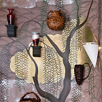 Обои ручная роспись Willow & Waves Original colourway on Edo painted Xuan paper with antiquing варинант исполнения - 1 | Loft Concept в Тюмени