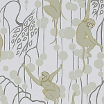 Обои ручная роспись Deco Monkeys Biscuit on dyed paper варинант исполнения - 1 | Loft Concept в Тюмени
