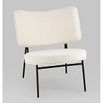 Мини-кресло District Lounge букле белый варинант исполнения - 1 | Loft Concept в Тюмени