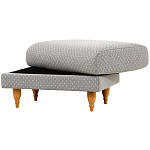 Мягкий пуф на деревянных ножках Garner Pouf Light варинант исполнения - 6 | Loft Concept в Тюмени