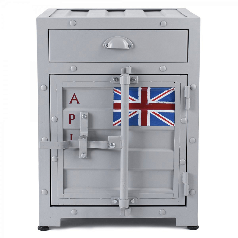 Тумба Union Jack с ящиком и дверью Серый Красный Желтый Оранжевый Черный Белый Синий Зеленый Голубой Бирюзовый Тумба Union Jack с ящиком и дверью Серый Красный Желтый Оранжевый Черный Белый Синий Зеленый Голубой Бирюзовый в Тюмени | Loft Concept