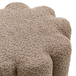 Пуф с обивкой из ткани букле Flo Brown Pouf варинант исполнения - 2 | Loft Concept в Тюмени