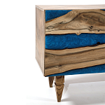 Стильный Буфет лофт 4 двери Cabinet Crimson River фасад эпоксидная смола  варинант исполнения - 3 | Loft Concept в Тюмени