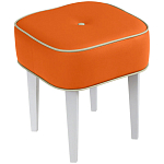 Квадратный мягкий пуф на белых ножках Winton Pouf Square варинант исполнения - 7 | Loft Concept в Тюмени