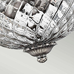 Потолочный светильник с чашеобразным плафоном из толстого волнообразного стекла и широким узорчатым основанием Hinkley варинант исполнения - 7 | Loft Concept в Тюмени