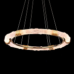 Люстра в форме кольца с золотым декором Warm Heavenly Light варинант исполнения - 4 | Loft Concept в Тюмени