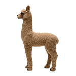 Декоративная статуя с мягкой шерстью Brown Alpaca варинант исполнения - 2 | Loft Concept в Тюмени