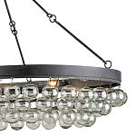 Люстра большая овальная с подвесными стеклянными элементами Impressive Profile варинант исполнения - 1 | Loft Concept в Тюмени