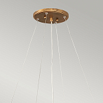 Люстра подвесная золотого цвета с металлическим сетчатым основанием и стеклянными каплевидными подвесками Hinkley варинант исполнения - 11 | Loft Concept в Тюмени