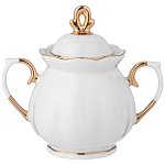 Чайный сервиз из фарфора со стразами на 6 персон 15 предметов Shine Porcelain варинант исполнения - 2 | Loft Concept в Тюмени