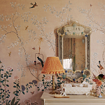 Обои ручная роспись Cecily pink варинант исполнения - 4 | Loft Concept в Тюмени