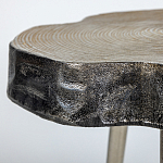 Металлический столик со столешницей в виде слеба Slabby варинант исполнения - 3 | Loft Concept в Тюмени