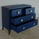 Бельевой Комод с 4 ящиками Elsa Dreams Blue варинант исполнения - 2 | Loft Concept в Тюмени