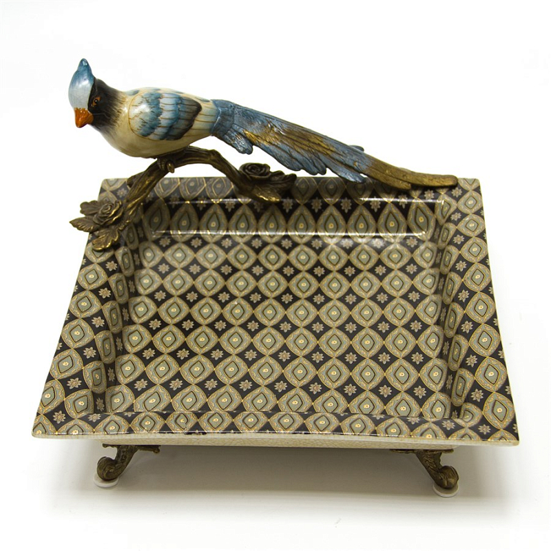 Блюдо Bird Geometry Мульти Бронза Блюдо Bird Geometry Мульти Бронза в Тюмени | Loft Concept
