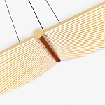 Люстра в виде распахнутых крыльев из тонких металлических планок Flight of Freedom варинант исполнения - 5 | Loft Concept в Тюмени