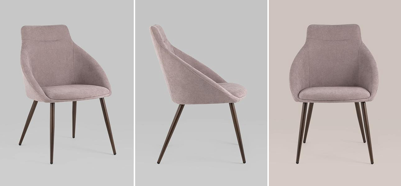 Стул Queenie Chair Пыльно-Розовый Цвет Стул Queenie Chair Пыльно-Розовый Цвет - Loft-Concept в Тюмени