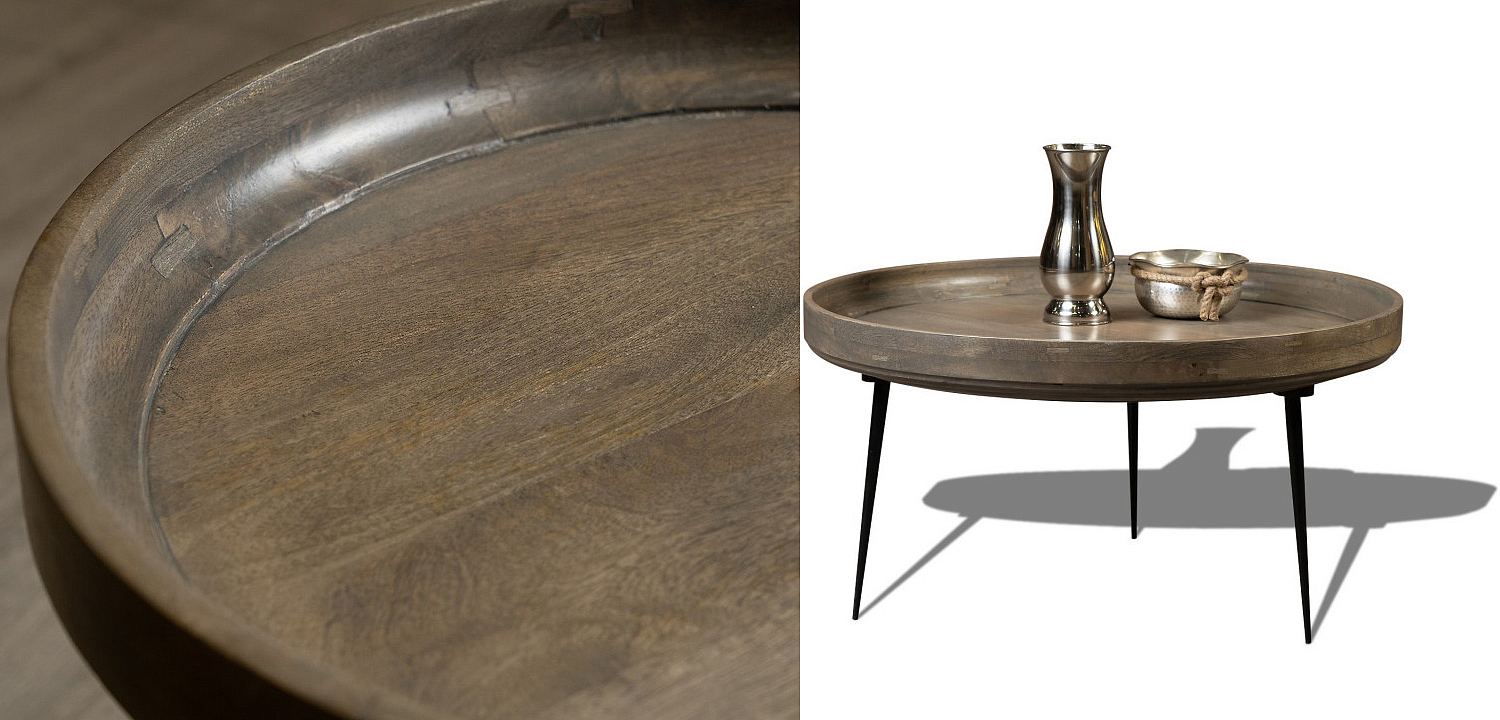 Кофейный стол Davidson Coffee Table platinum 40 Кофейный стол Davidson Coffee Table platinum 40 - Loft-Concept в Тюмени