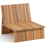 Уличное кресло из массива акации Trivett Wooden Chair варинант исполнения - 5 | Loft Concept в Тюмени