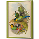 Постер на холсте с изображением птиц Blooming Birds Poster варинант исполнения - 5 | Loft Concept в Тюмени