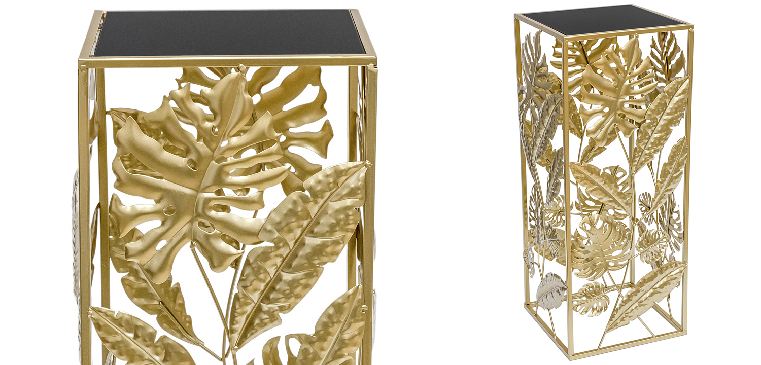 Подставка Tropical Gold Leaves Stand S Подставка Tropical Gold Leaves Stand S - Loft-Concept в Тюмени