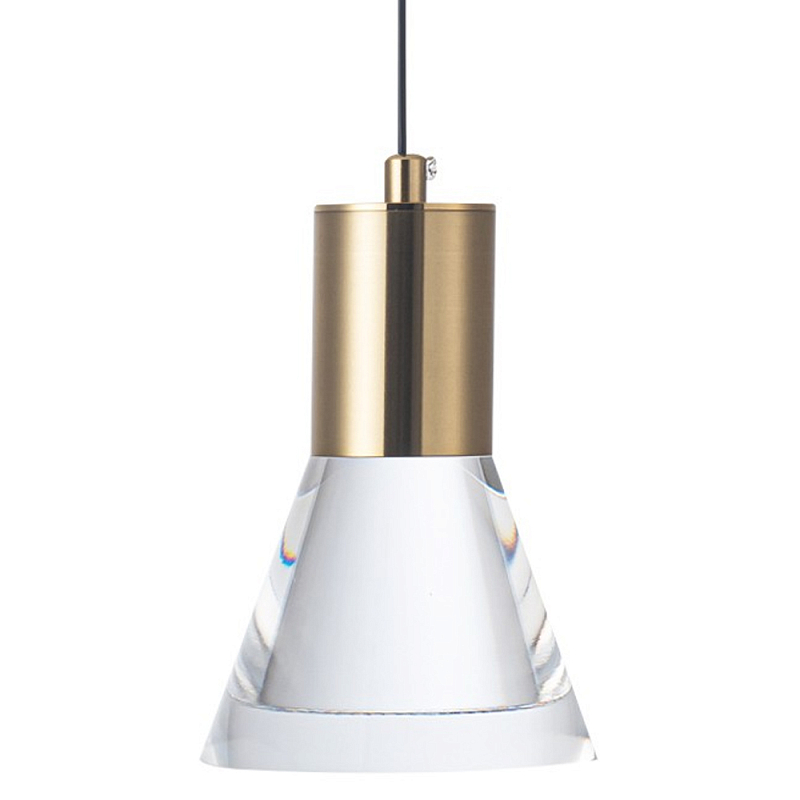 Подвесной светильник Mathieu Acrylic Metal Hanging Lamp Латунь Прозрачный Подвесной светильник Mathieu Acrylic Metal Hanging Lamp Латунь Прозрачный в Тюмени | Loft Concept