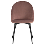 Мягкий стул в велюре пыльно-розового цвета Miruna Chair варинант исполнения - 2 | Loft Concept в Тюмени