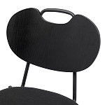 Стул с мягким сиденьем черный Stool Loft Black варинант исполнения - 6 | Loft Concept в Тюмени
