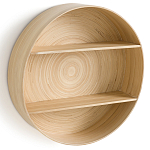 Полка настенная из бамбука Zenara варинант исполнения - 3 | Loft Concept в Тюмени