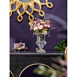 Чаша из прозрачного стекла на бронзовых ножках в виде стрекоз Eden Garden варинант исполнения - 3 | Loft Concept в Тюмени