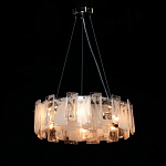 Люстра круглая с подвесными прямоугольными пластинами из стекла Glacier Panels варинант исполнения - 3 | Loft Concept в Тюмени