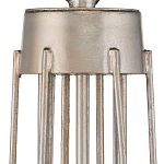 Люстра серебряного цвета с изогнутыми элементами каркаса Twisted Iron Chandelier варинант исполнения - 3 | Loft Concept в Тюмени