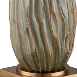 Настольная лампа с фактурным корпусом и тканевым абажуром Smooth Peaks варинант исполнения - 1 | Loft Concept в Тюмени