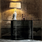 Консоль дымчатого цвета с изогнутым основанием Arabesque варинант исполнения - 3 | Loft Concept в Тюмени