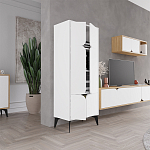 Комод белый с 4-мя дверцами на металлических ножках SPARK MULTIPURPOSE CABINET WHITE варинант исполнения - 8 | Loft Concept в Тюмени