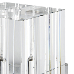 Бра серебряное с фактурным прозрачным абажуром Optical Crystal варинант исполнения - 1 | Loft Concept в Тюмени