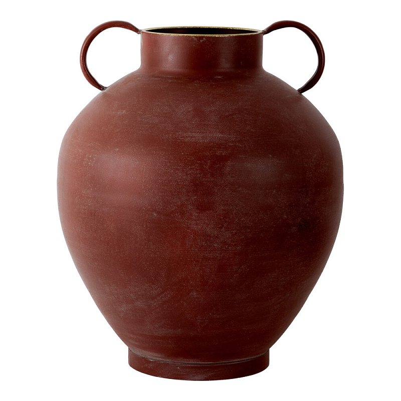Ваза бордовая с 2-мя фактурными ручками Vase Burgundy Glaze Бордовый в Тюмени | Loft Concept 