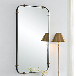 Зеркало настенное в черной металлической раме Mirror Cardinal варинант исполнения - 4 | Loft Concept в Тюмени