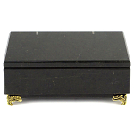 Шкатулка из натурального камня змеевик чёрного цвета Stone Casket варинант исполнения - 2 | Loft Concept в Тюмени