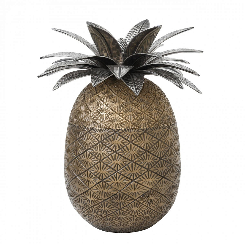 Шкатулка Eichholtz Box Pineapple Латунь Античная полированная Серебряный Шкатулка Eichholtz Box Pineapple Латунь Античная полированная Серебряный в Тюмени | Loft Concept