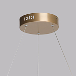 Люстра подвесная круглая золотого цвета с белыми изогнутыми световыми линиями Luke Lampco Tracer Lamp варинант исполнения - 11 | Loft Concept в Тюмени