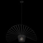 Подвесной светильник чёрного цвета с металлическим каркасом в форме веера Friture Vertigo Pendant варинант исполнения - 4 | Loft Concept в Тюмени