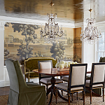 Обои ручная роспись Monuments of Paris Roberts on antique scenic Xuan paper варинант исполнения - 1 | Loft Concept в Тюмени