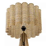 Торшер с плетеным абажуром на основании в виде треноги Lamp with Wicker Lampshade варинант исполнения - 3 | Loft Concept в Тюмени